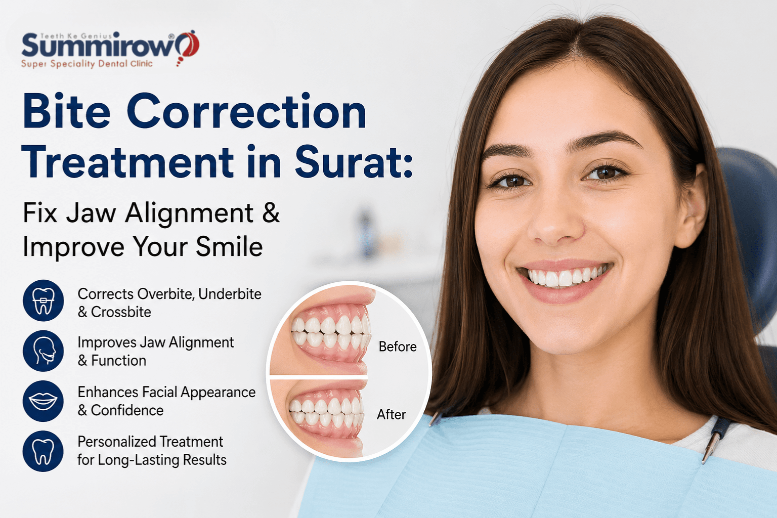 Bite Correction Treatment in Surat: Fix Jaw Alignment & Improve Your Smile