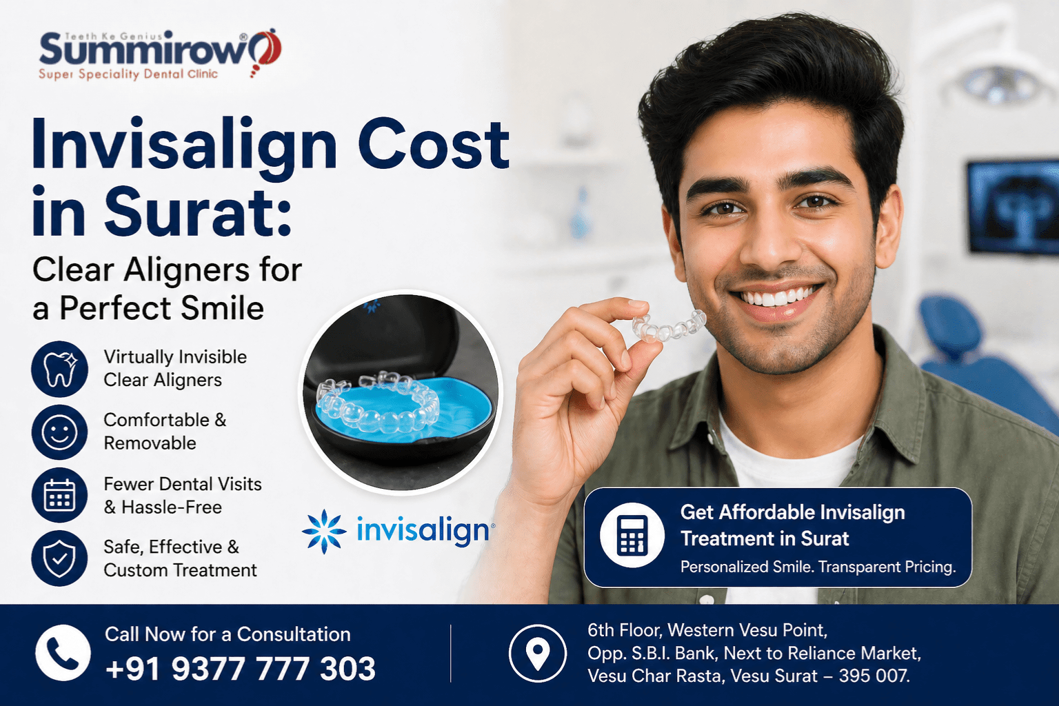 Invisalign Cost in Surat: Clear Aligners for a Perfect Smile