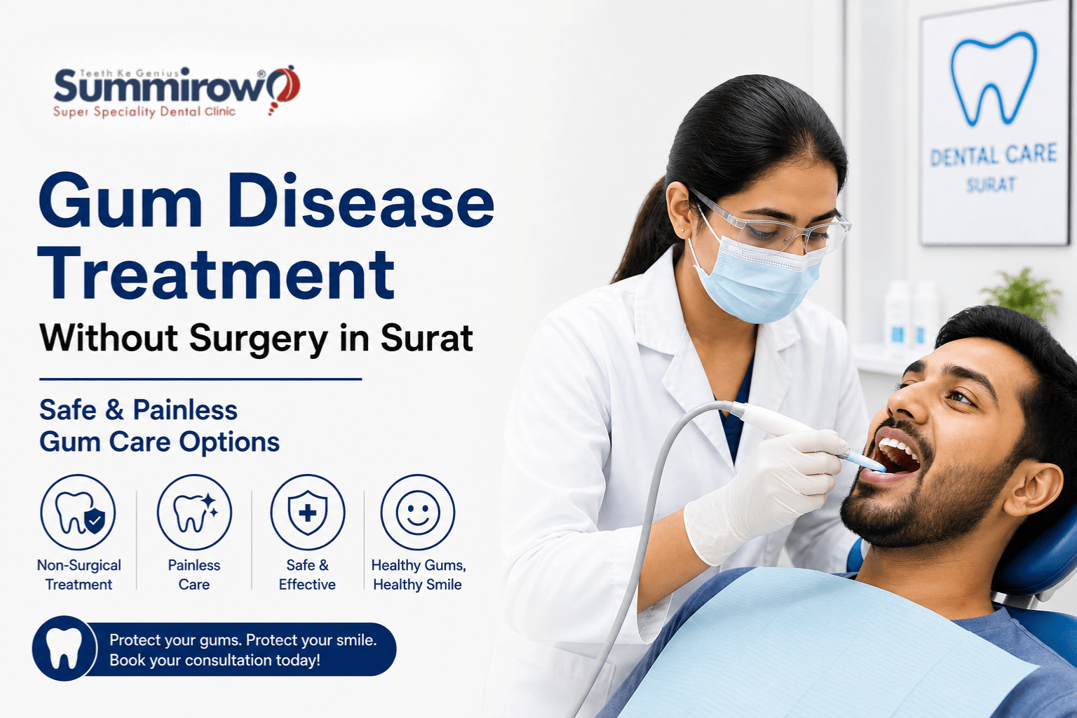 Gum Disease Treatment Without Surgery in Surat: Safe & Painless Gum Care Options