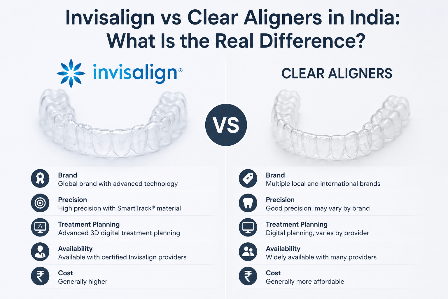 Invisalign vs Clear Aligners in India: What Is the Real Difference?