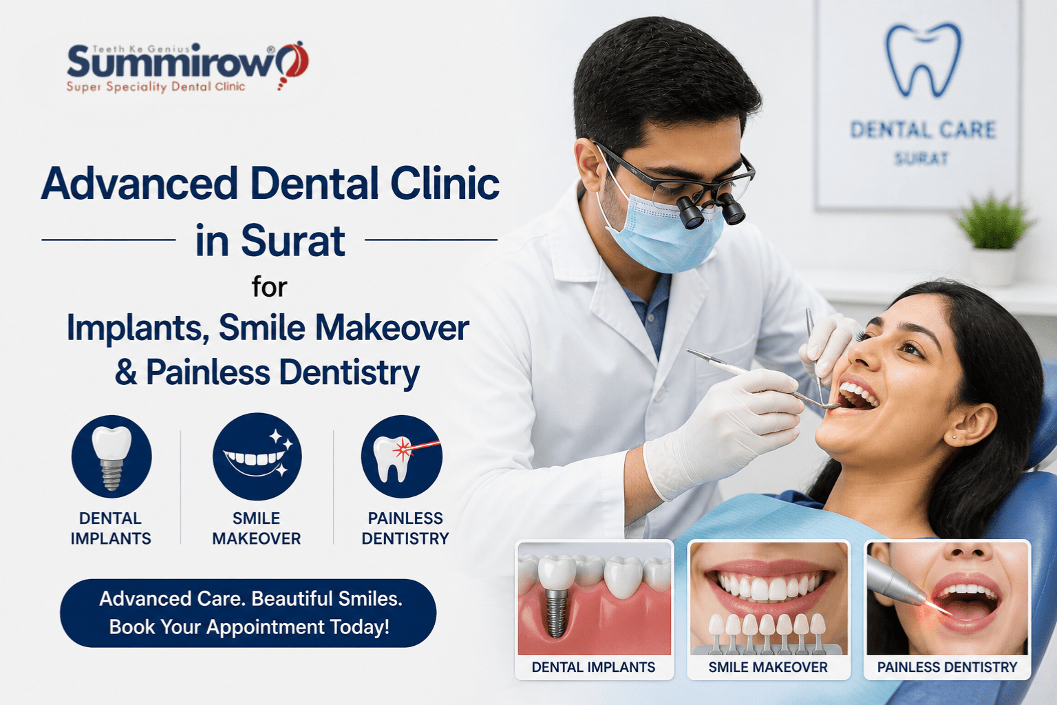 Advanced Dental Clinic in Surat for Implants, Smile Makeover & Painless Dentistry