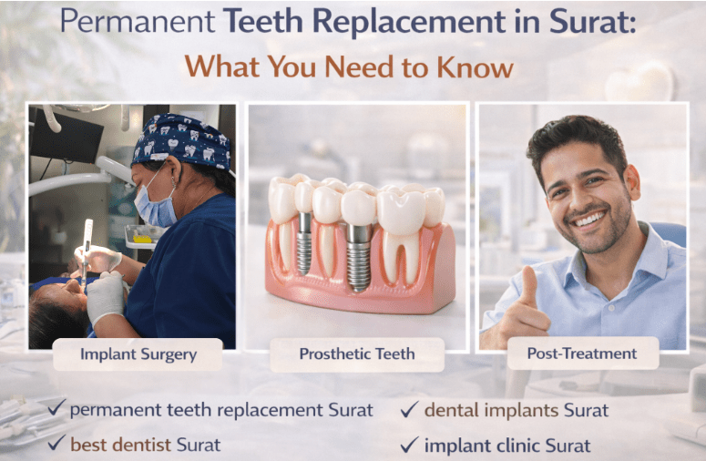 Permanent Teeth Replacement in Surat: What You Need to Know