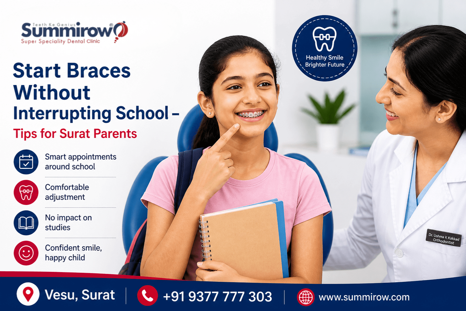 Start Braces Without Interrupting School – Tips for Surat Parents