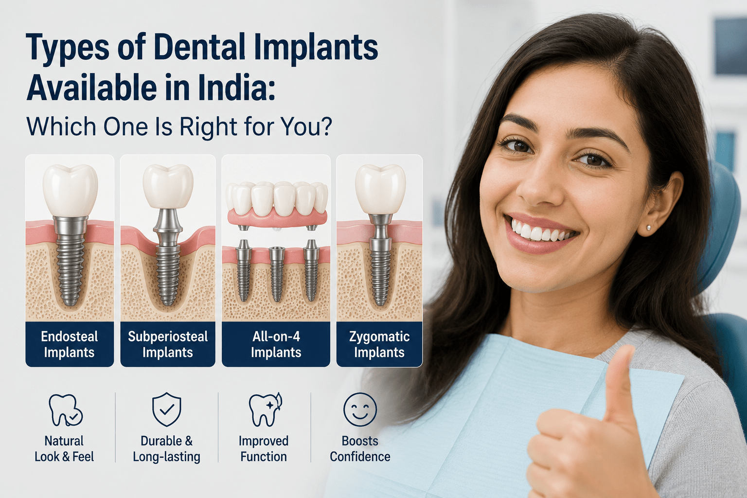 Types of Dental Implants Available in India: Which One Is Right for You?