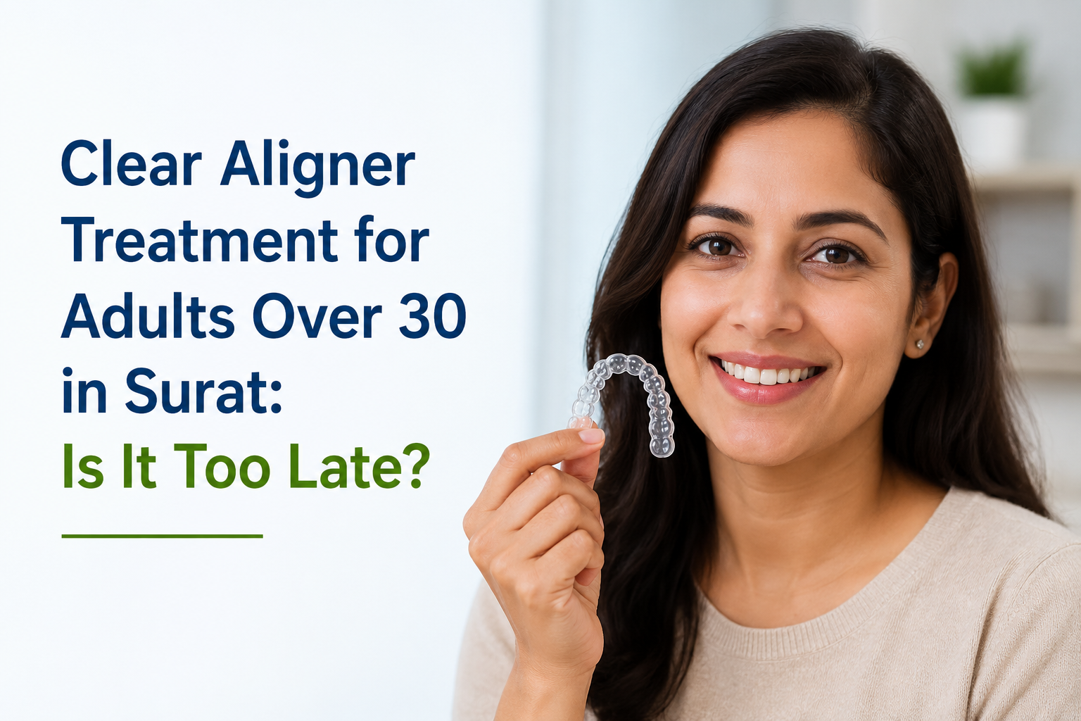 Clear Aligner Treatment for Adults Over 30 in Surat: Is It Too Late?