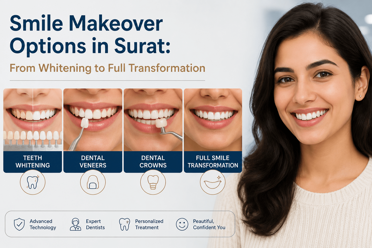Smile Makeover Options in Surat: From Whitening to Full Transformation