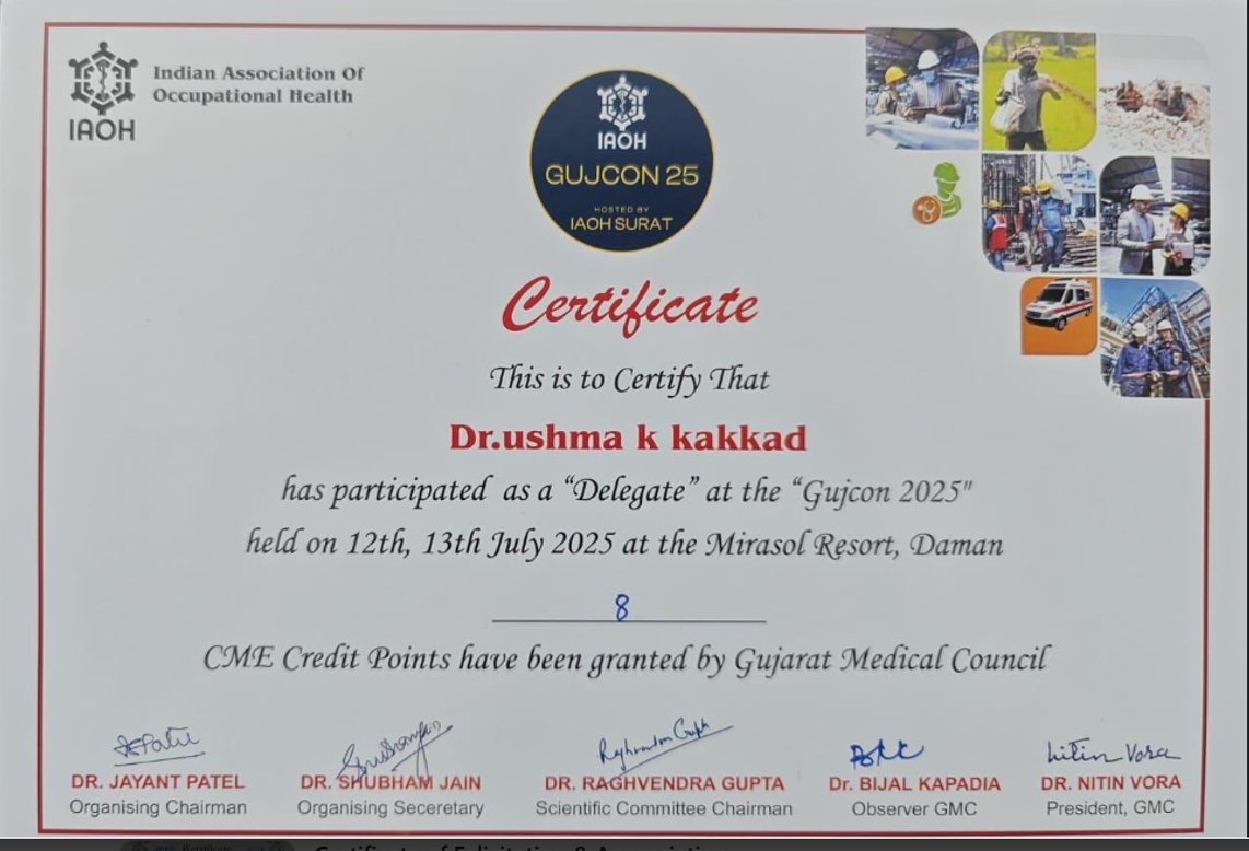 IAOH GUJCON 2025 Occupational Health Delegate